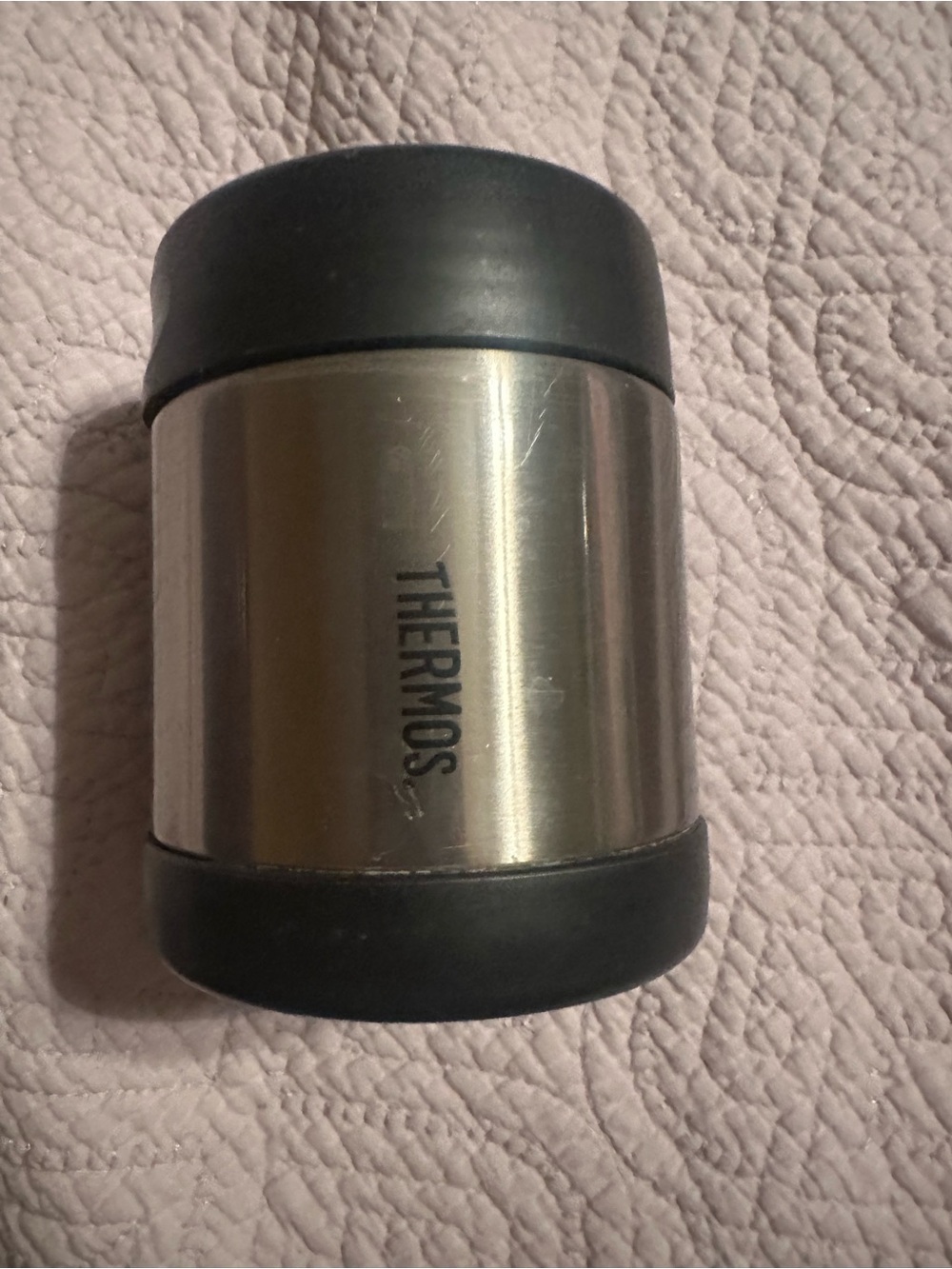 Thermos Black Lid with Embossed Logo